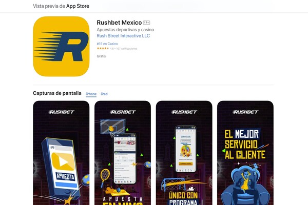 Bingo en Rushbet app